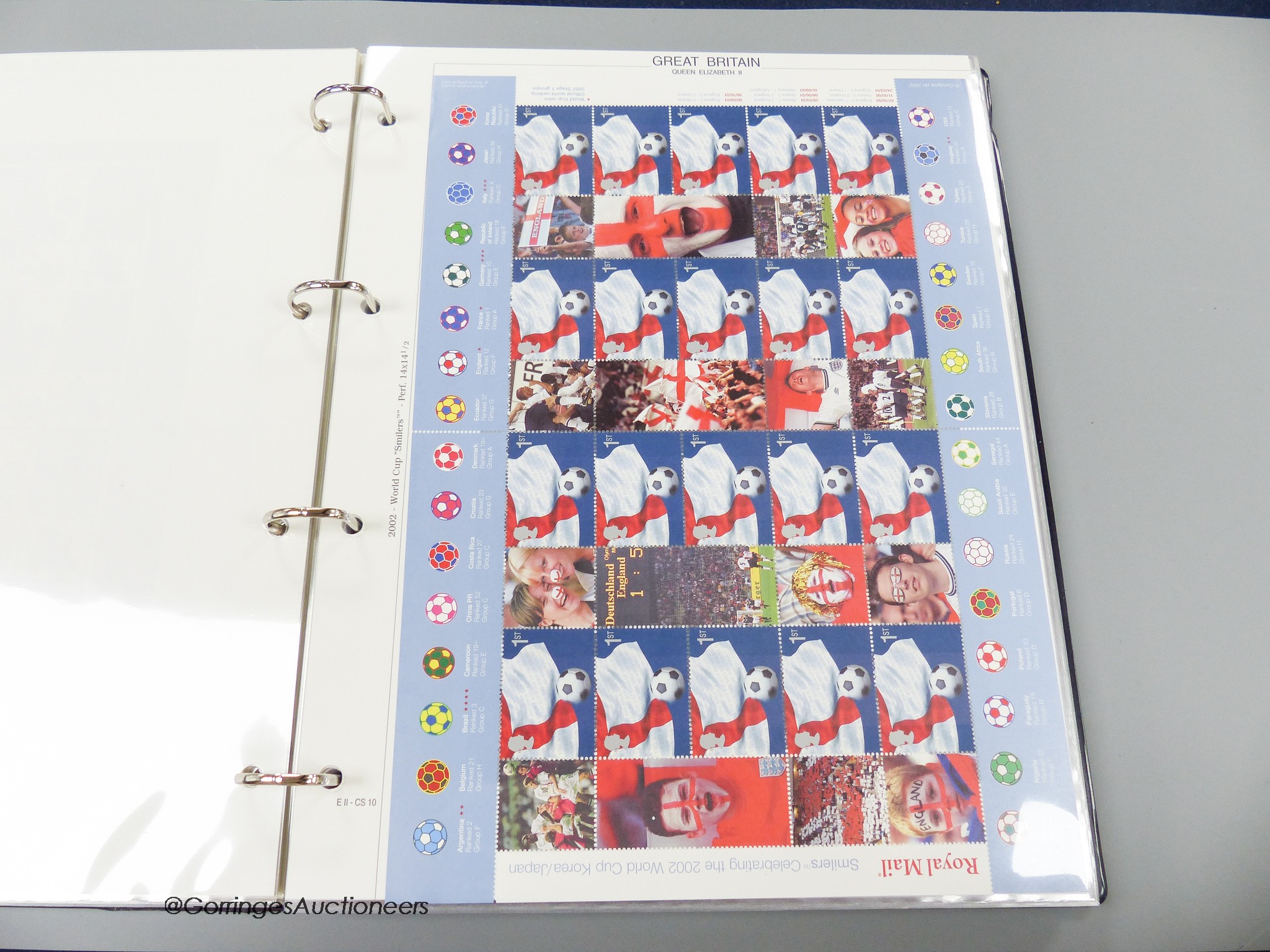 Great Britain stamps album, Smiler sheets from 2000–2005, one album